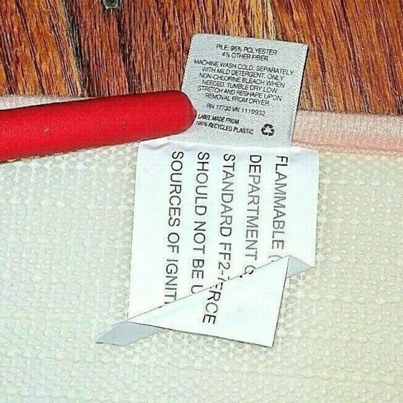 Room Essentials Cushion Bath Mat 17 x 23 Pink Rose Gold Foil Non Skid Ba… - Picture 2 of 6